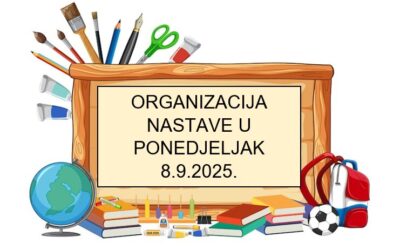 Obavijest o početku nastavne godine 2025./2026.