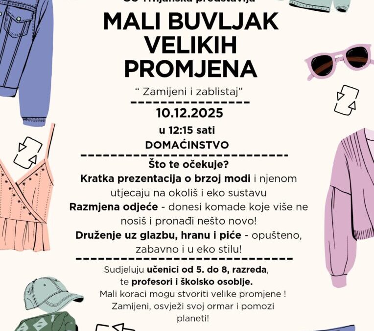 Mali buvljak velikih promjena – „Zamijeni i zablistaj!“